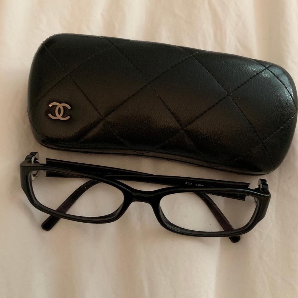 Chanel Glasses Black Frame, 1.5+ Prescription